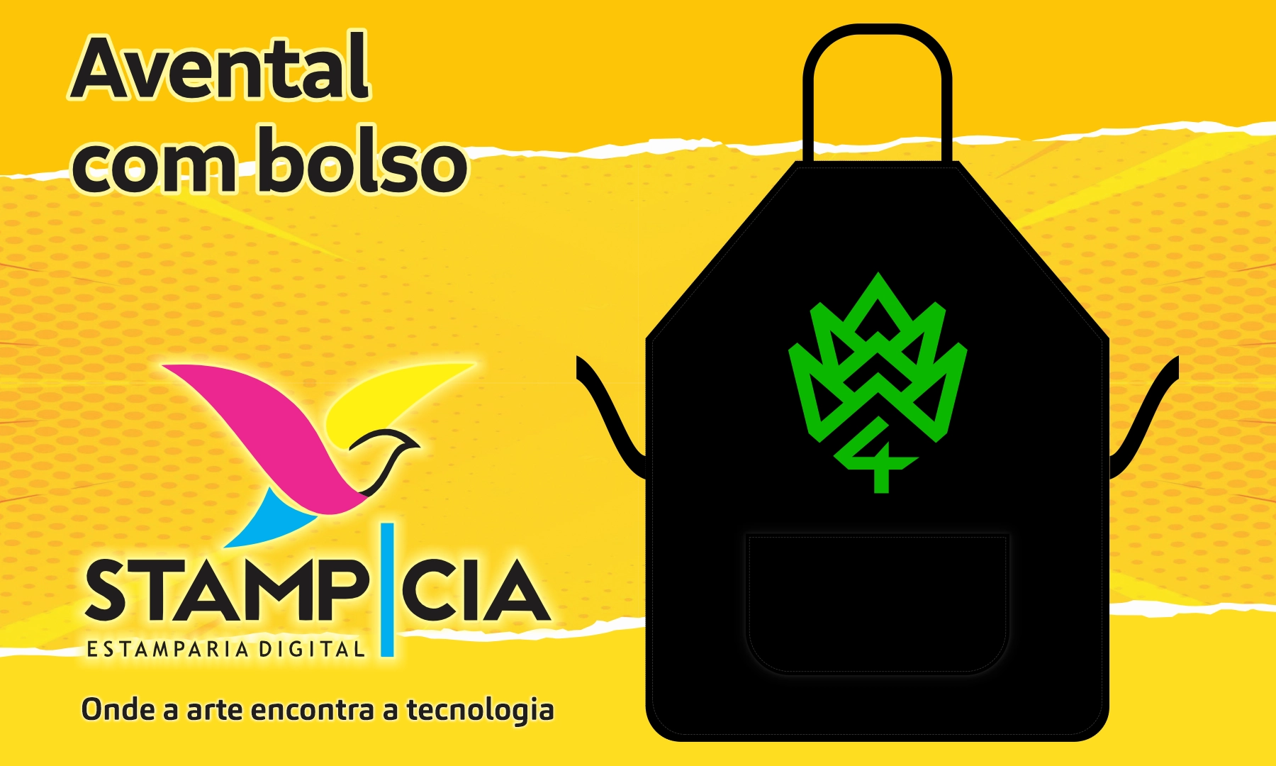 Avental com Bolso - Personalizado